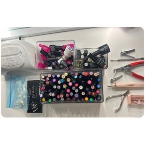 Complete Nail Kit - UV Lamp, 50+ Gel Colors, Acrylic Supplies & Tools